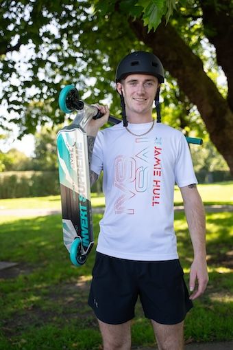 Freestyle koloběžka IVS Journey 3 Jamie Hull Raw Teal