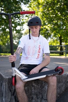 Freestyle koloběžka IVS Journey 3 Jamie Hull Raw Red