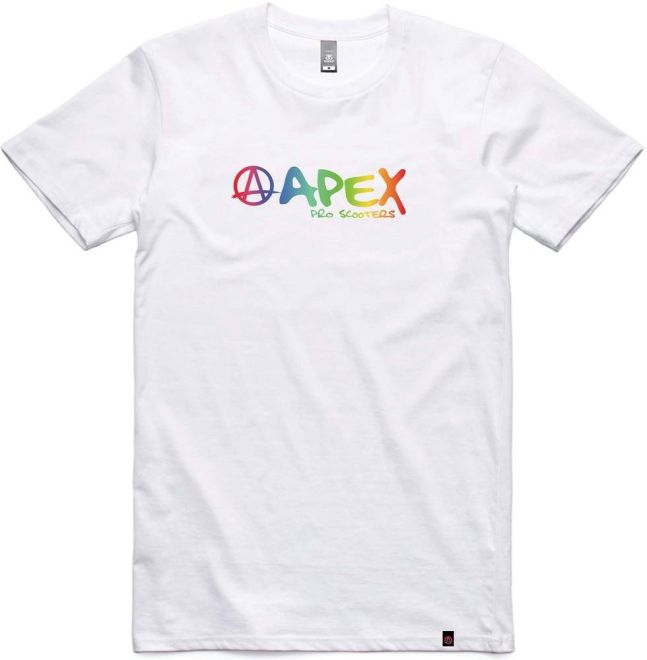 Tričko Apex Rainbow White