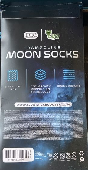 Indo Pro V2 Trampoline Scooter Blue + Moonsocks