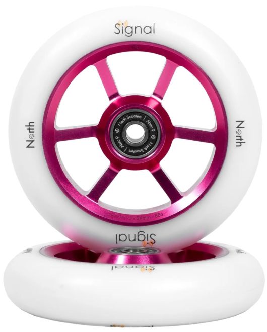 Kolečko North Signal V3 110 Magenta White