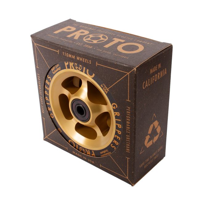 Kolečko PROTO Gripper 110 Black on Gold