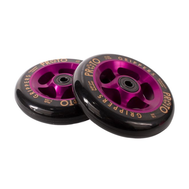 Kolečko PROTO Gripper 110 Black on Purple