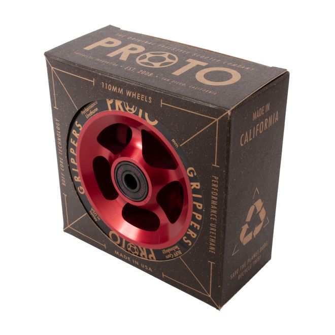 Kolečko PROTO Gripper 110 Black on Red