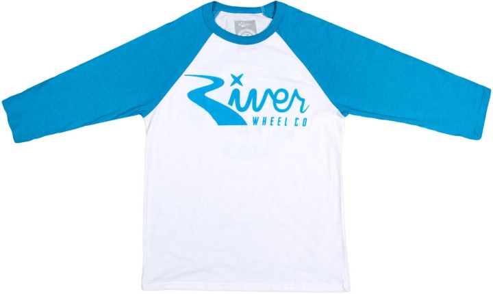 Tričko River Classic Logo 3/4 Sleeve White