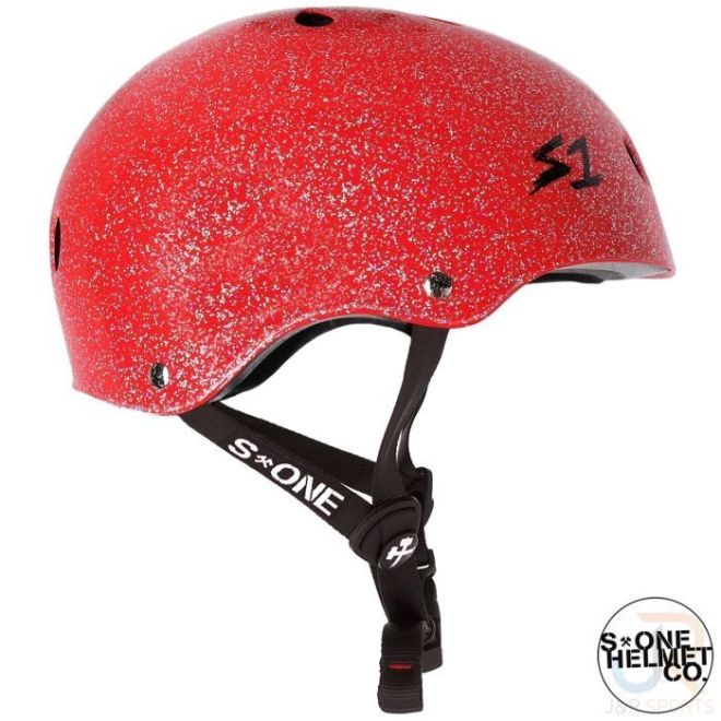 S-One Lifer Helmet Red Gloss Glitter