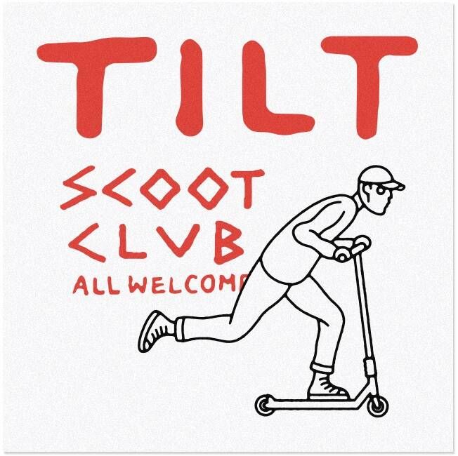 Samolepa Tilt Scoot Club
